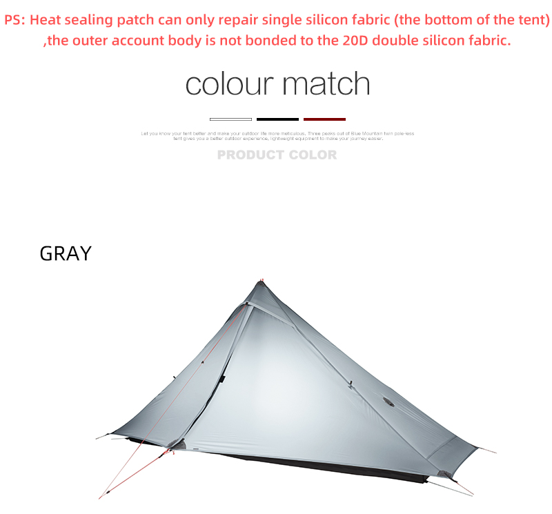 Cheap Goat Tents 3F UL GEAR Lanshan 1 Pro Waterproof Tents 3 4 Season 15D Silnylon Rodless Tent Outdoor 1 Person Light Weight Camping Tent   